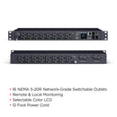 CyberPower Switched Rackmount PDU 1U 16-Outlets 30A 100–120V Network Managed (PDU41023)