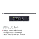 CyberPower Switched Rack PDU 24-Outlet 0U Network-Managed 120V 30A (PDU41102)