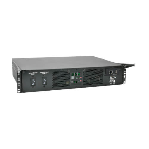 Eaton Tripp Lite PDUMH32HVATNET 7.7kW Single-Phase Switched Automatic Transfer Switch PDU, 200–240V, 16 × C13 & 2 × C19 Outlets, 2U Rackmount