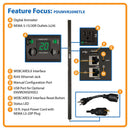 Eaton PDUMVR20NETLX 1.9kW LX Platform Single-Phase Switched PDU with Outlet Monitoring, 24 NEMA 5-15/20R Outlets, 120V, L5-20P Plug, 0U Vertical Rackmount