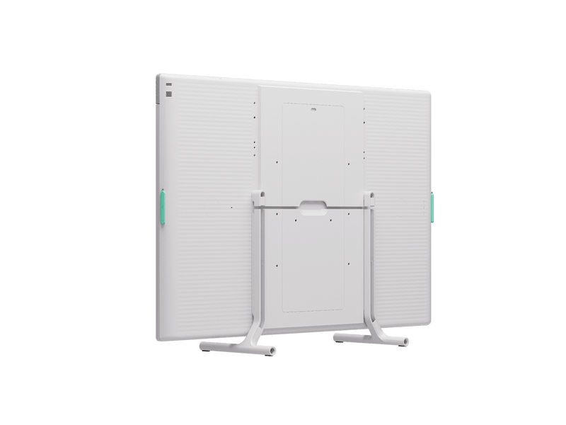 Logitech Rally Board 65 and Cart, Off-White — All-in-One 4K Touchscreen Video Conferencing System with AI Audio, Privacy Shutter, and Mobile Flexibility
