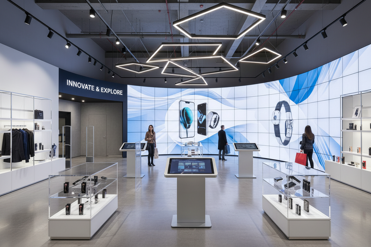 Retail showroom AV display