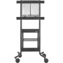 AVTEQ DynamiQ™ RPS-500-90 Height-Adjustable AV Cart for Large Displays