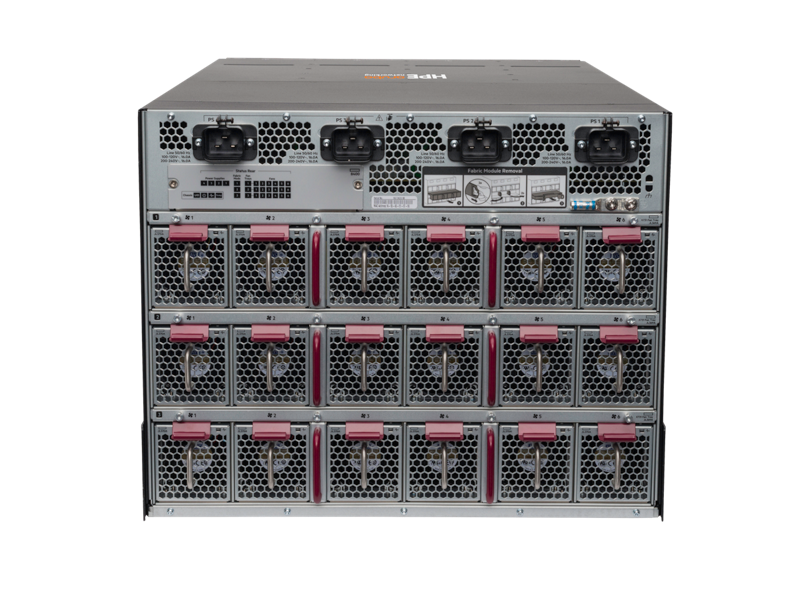 HPE Aruba Networking CX 8400 8-Slot Chassis Bundle with 3x Fan Trays, 18x Fans, Cable Manager, and X462 Rack Rail Kit (JL375A)