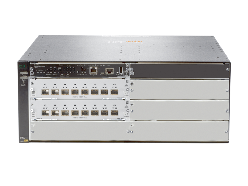 HPE Aruba Networking 5406R 16-port SFP+ (No PSU) v3 zl2 Modular Switch
