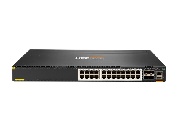 HPE Aruba Networking CX 6300M 24-Port Smart Rate 1/2.5/5GbE Class 6 PoE and 4-Port SFP56 Switch (JL660A)