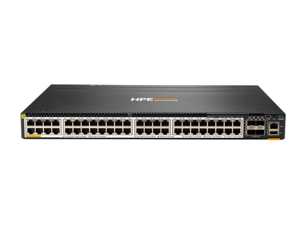 HPE Aruba Networking CX 6300M 48-Port Smart Rate Class 6 PoE and 4-Port SFP56 Switch