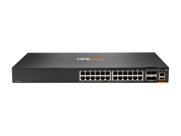 HPE Aruba Networking CX 6300F 24-Port 1GbE + 4-Port SFP56 L3 Managed Switch (JL668A#AC3)