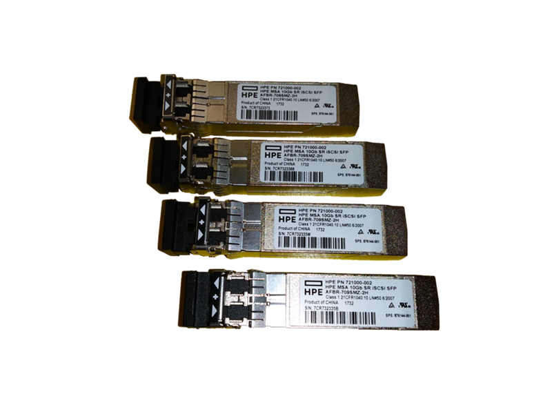 HPE MSA 10Gb Short Range iSCSI SFP+ 4-Pack Transceiver (C8R25B)