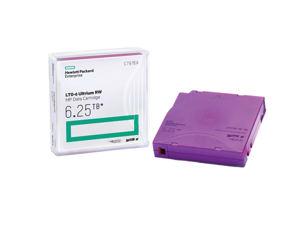 HPE LTO-6 Ultrium 6.25TB RW Non Custom Labeled Data Cartridges (20-Pack)