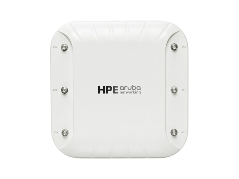 HPE Aruba Networking AP‑518 (JPF1) Dual Radio 4x4/2x2 Wi‑Fi 6 Hardened TAA Access Point with 6xRP‑SMA Connectors