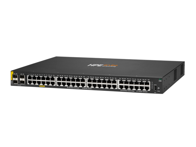 HPE Aruba 6100 48G Class4 PoE+ 4SFP+ 370W Managed Switch (JL675A