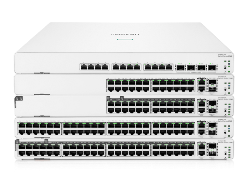 HPE Networking Instant On 1960 12-Port Multi-Gig PoE+ and 10GbE Smart-Managed Switch (S0F35A)