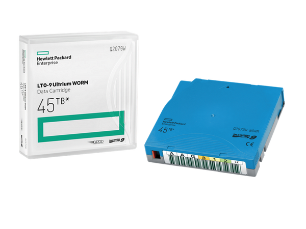HPE LTO-9 Ultrium 45TB RW Custom Labeled 20 Data Cartridges with Cases