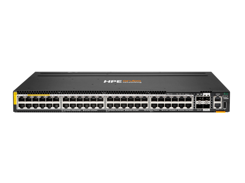 HPE Aruba Networking CX 6300M 48-Port 1G PoE+ 4-Port 50G SFP56 TAA Switch (S0G00A)