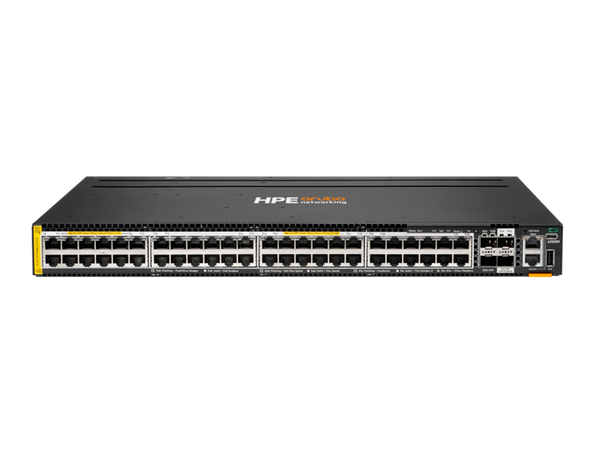 HPE Aruba Networking CX 6300M 48p Smart Rate PoE+ Switch with 2x 50G & 2x 10G SFP Ports (R8S91A)