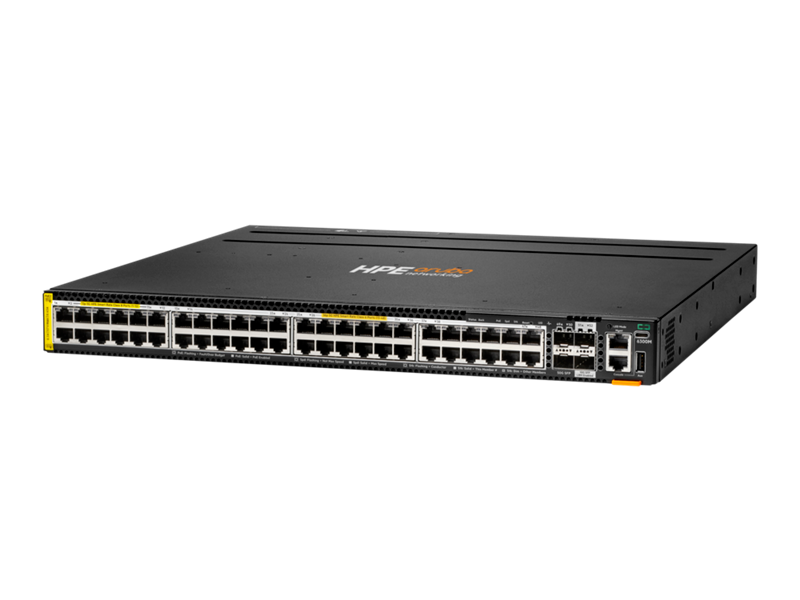 HPE Aruba Networking CX 6300M 48p Smart Rate PoE+ Switch with 2x 50G & 2x 10G SFP Ports (R8S91A)