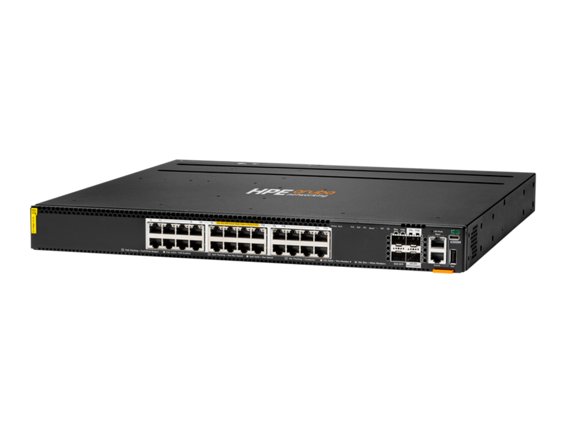 HPE Aruba Networking CX 6300M 24-Port Smart Rate Multi-Gigabit PoE Switch with 4 x SFP56 50G Uplinks (S0G05A)