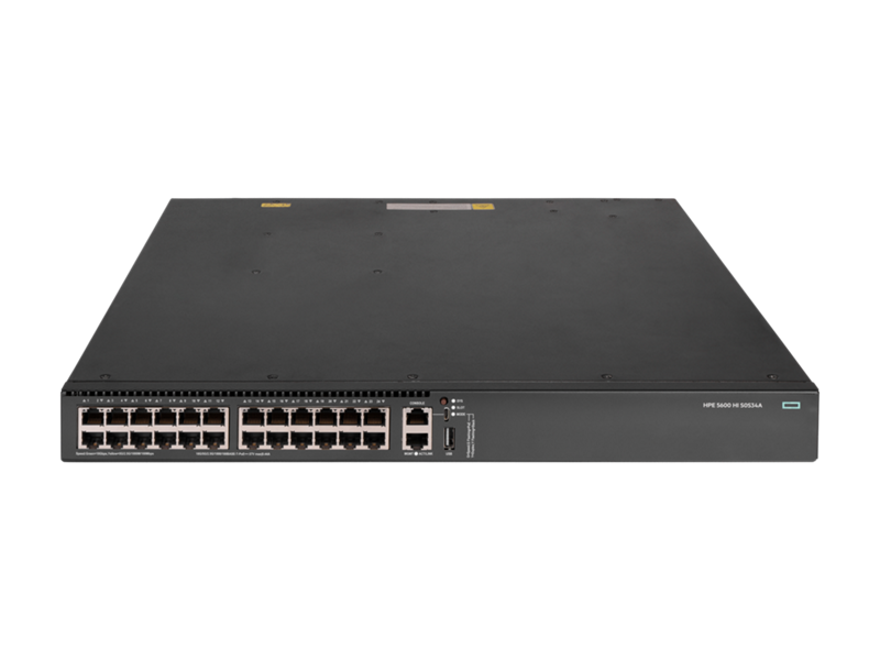 HPE FlexNetwork 5600HI 24-Port Multigigabit PoE8 Switch with 1 Expansion Slot (S0S34A)
