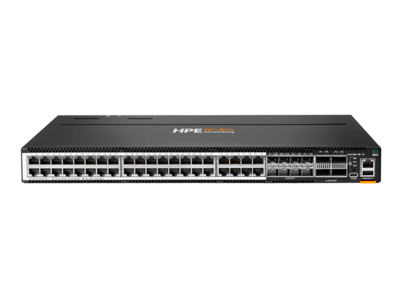 HPE Aruba CX 8100 48XF4C Ethernet Switch - 40-Port 10G/100G, R9W93A