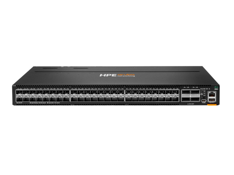 HPE Aruba CX 8100 48XF4C 48-Port 10G SFP+ 4-Port 100G QSFP28 Ethernet Switch – R9W96A