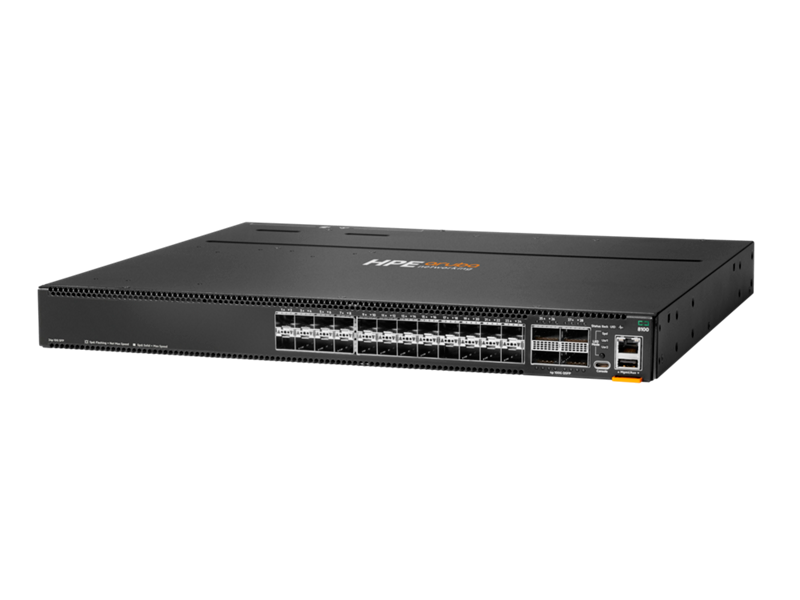 HPE Aruba Networking CX 8100 24x10G SFP+ 4x40/100G QSFP28 Back-to-Front Airflow Switch Bundle (R9W87A