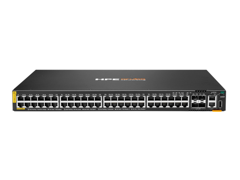 HPE Aruba Networking CX 6200F 48G Class‑4 PoE 4SFP 740W Switch (S0M85A)