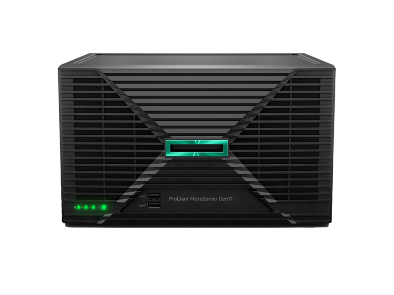 HPE ProLiant MicroServer Gen11 E-2414 4-Core 1P 16GB DDR5 4LFF NHP 180W External PSU Server (P78521-005)