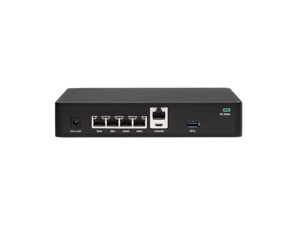 HPE Aruba Networking EdgeConnect 10104 (NAL) 4x RJ45 Silent SD-WAN Gateway