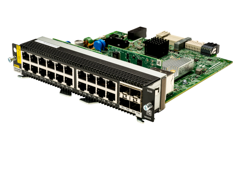 HPE Aruba Networking CX 5420 20-Port 1G Class4 PoE + 4-Port 10G SFP+ Module (S0U63A)