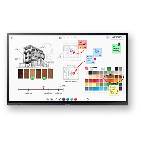 Sharp PN-LA652 65" AQUOS BOARD® - Interactive Touch Screen Display ...