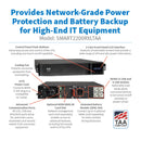 Eaton Tripp Lite SmartPro 1950VA 1950W 120V Line-Interactive Sine Wave UPS - 7 Outlets, Extended Run, LCD, USB, DB9, Rack/Tower, TAA-Compliant