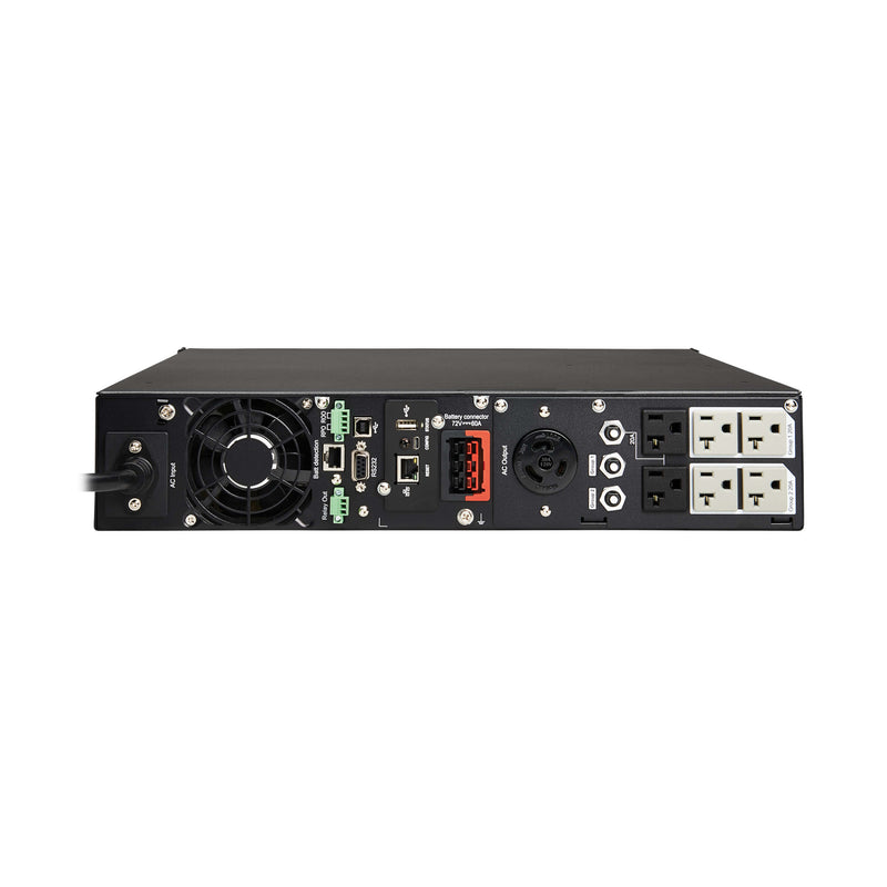 Eaton Tripp Lite SmartPro 3000VA 3000W 120V Line-Interactive Sine Wave UPS with Extended Runtime, WEBCARDLXE, LCD, 7 Outlets, 2U Rack/Tower
