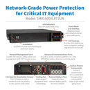 Eaton Tripp Lite SmartPro SMX1500XLRT2UN 1500VA 1500W 208V Line-Interactive Sine Wave UPS with Extended Runtime and Network Card