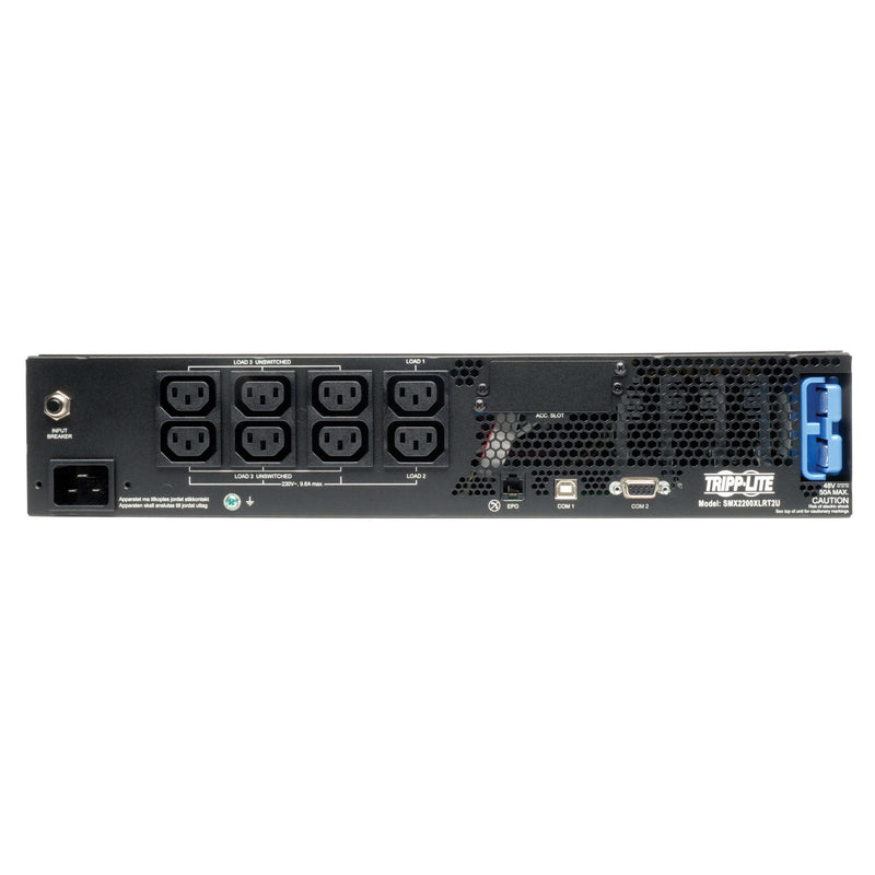Eaton Tripp Lite SmartPro 230V 2.2kVA 1.92kW Line-Interactive Sine Wave UPS, 2U Rack/Tower, Extended Runtime, LCD, USB, DB9, Network Options
