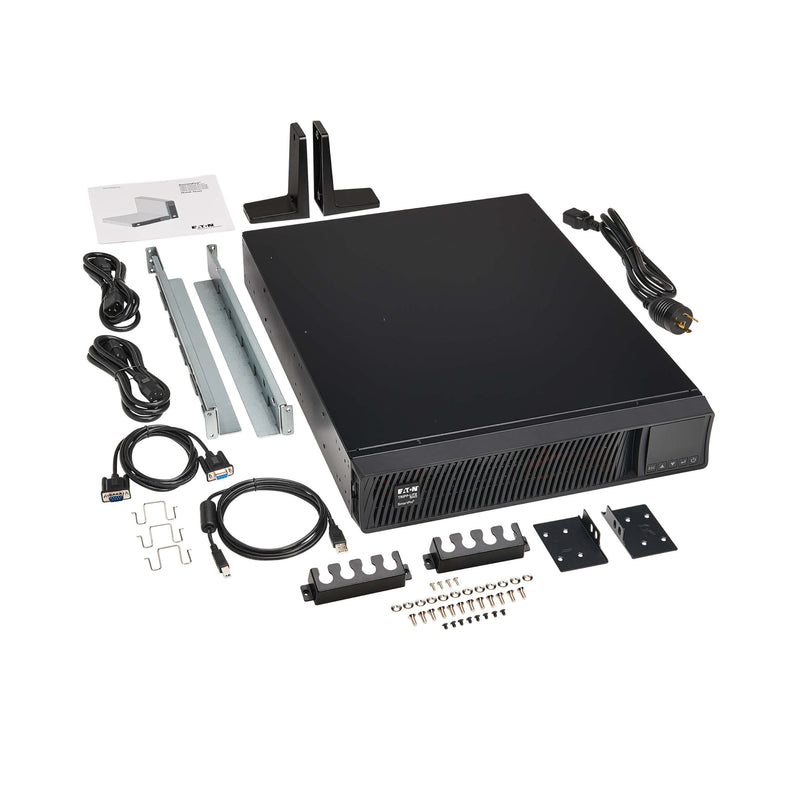 Eaton Tripp Lite SmartPro 3000VA 3000W 208/230V 2U Line-Interactive UPS with LCD, Extended Runtime, USB, DB9, 10 Outlets – Rack/Tower