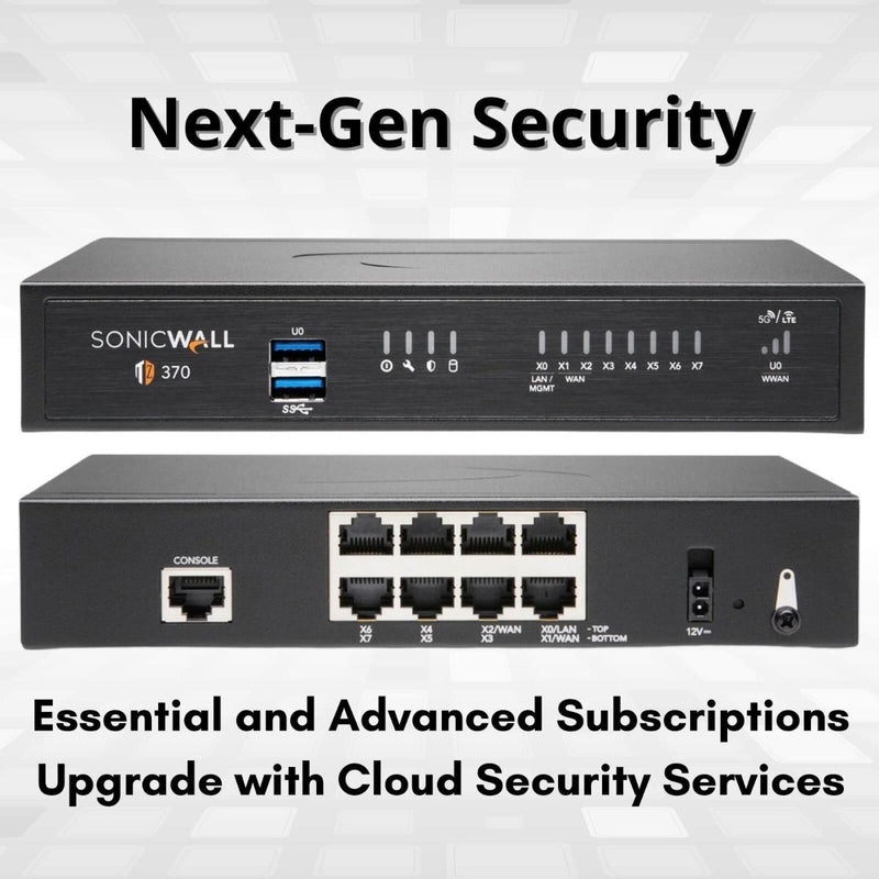 SonicWall TZ370 Secure Upgrade Plus – Threat Edition – 2 Year – 02-SSC-7285
