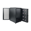 Eaton Tripp Lite SR24UBFFD SmartRack 24U IP54 Standard-Depth Half-Height Rack Enclosure Cabinet with 8 Fans, Dust Filters, and Locking Doors