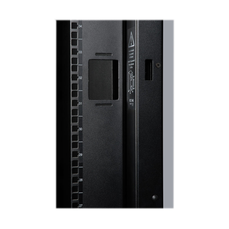 Eaton Tripp Lite SmartRack 42U Wide Standard-Depth Rack Enclosure Cabinet with Doors, Side Panels & Shock Pallet Packaging