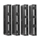 Eaton Tripp Lite SmartRack High-Capacity Vertical Cable Manager, 6" Wide, Double-Sided, 7 ft, Black