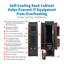 Eaton SmartRack 42U Self-Cooling Server Rack Enclosure with 5.5kW Cooling Unit, 208V, 60 Hz – Model SRCOOL5KWRM42U