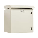 Eaton Tripp Lite SmartRack SRN3RG12U 12U NEMA 3R Industrial Wall-Mount Enclosure with Dual Fans and Locking Door, Gray