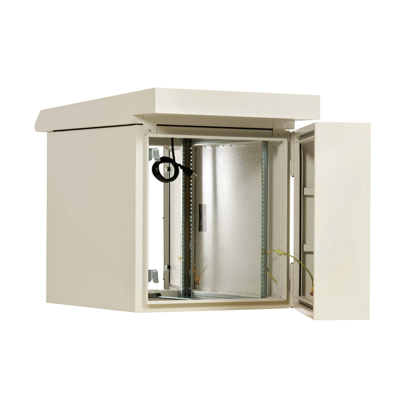 Eaton SRN3RG12USDP SmartRack 12U NEMA 3R Industrial Wall-Mount Enclosure with Dual Fans – Gray