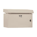 Eaton SmartRack SRN3RG6US 6U NEMA 3R Industrial Wall-Mount Enclosure with Fan and Lock, Gray