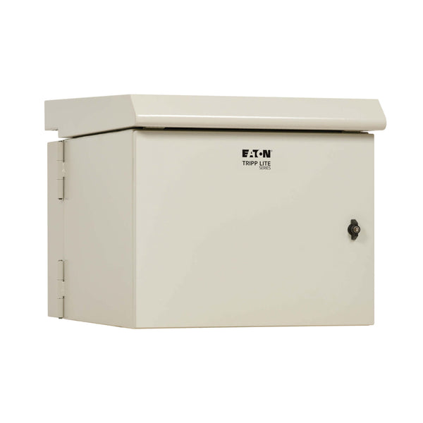 Eaton Tripp Lite SRN3RG9USDP SmartRack NEMA 3R 9U Wall-Mount Industrial Enclosure with Fan and Lock, Gray