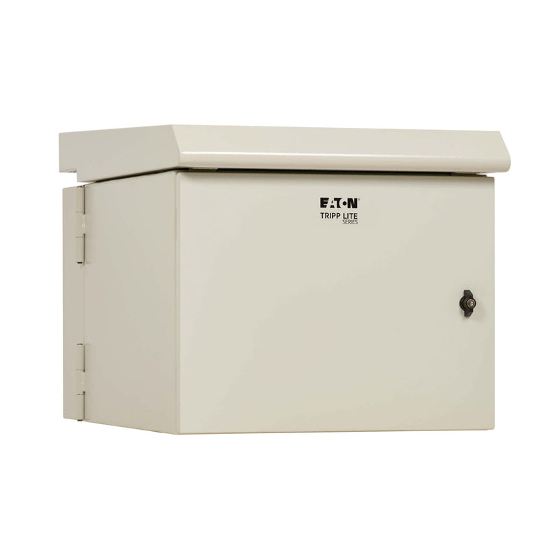 Eaton Tripp Lite SRN3RG9USDP SmartRack NEMA 3R 9U Wall-Mount Industrial Enclosure with Fan and Lock, Gray