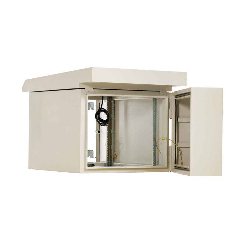 Eaton Tripp Lite SRN3RG9USDP SmartRack NEMA 3R 9U Wall-Mount Industrial Enclosure with Fan and Lock, Gray