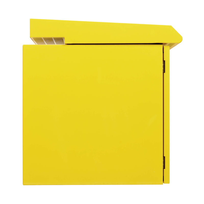 Eaton Tripp Lite SmartRack SRN3RY12U 12U NEMA 3R Yellow Wall-Mount Industrial Enclosure with Dual Fans and Locking Door