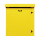 Eaton Tripp Lite SmartRack SRN3RY12U 12U NEMA 3R Yellow Wall-Mount Industrial Enclosure with Dual Fans and Locking Door