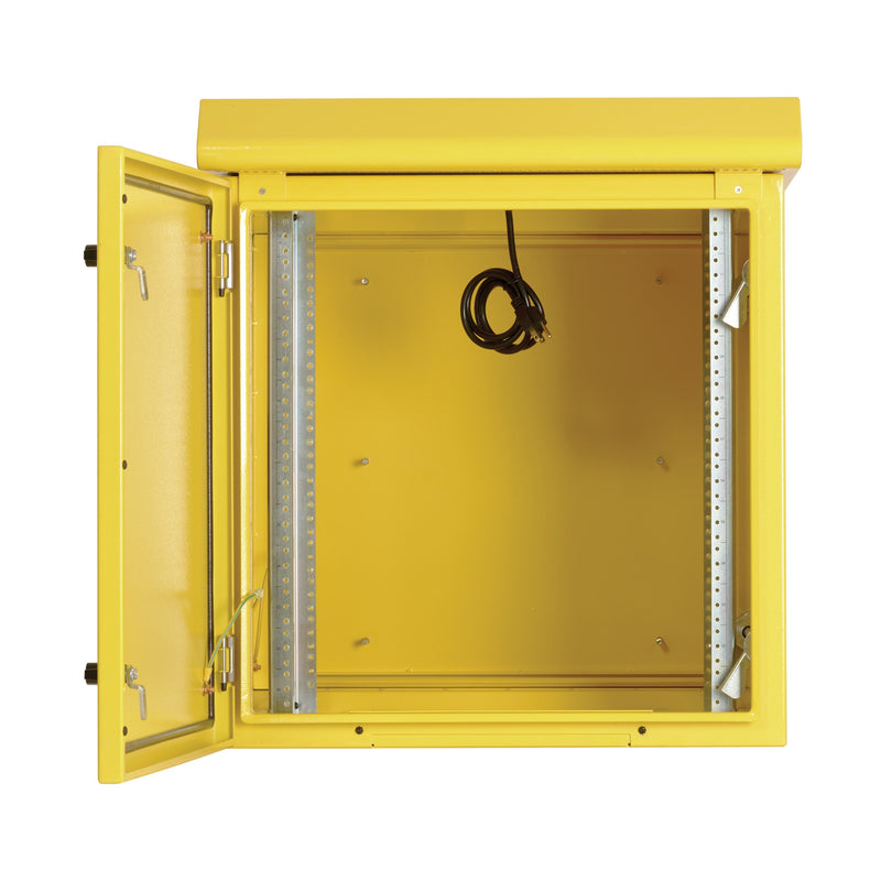 Eaton SRN3RY12US SmartRack 12U NEMA 3R Wall-Mount Industrial Enclosure with Fan – Yellow